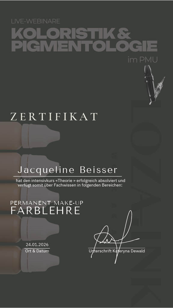 Zertifikat Pigmentologie